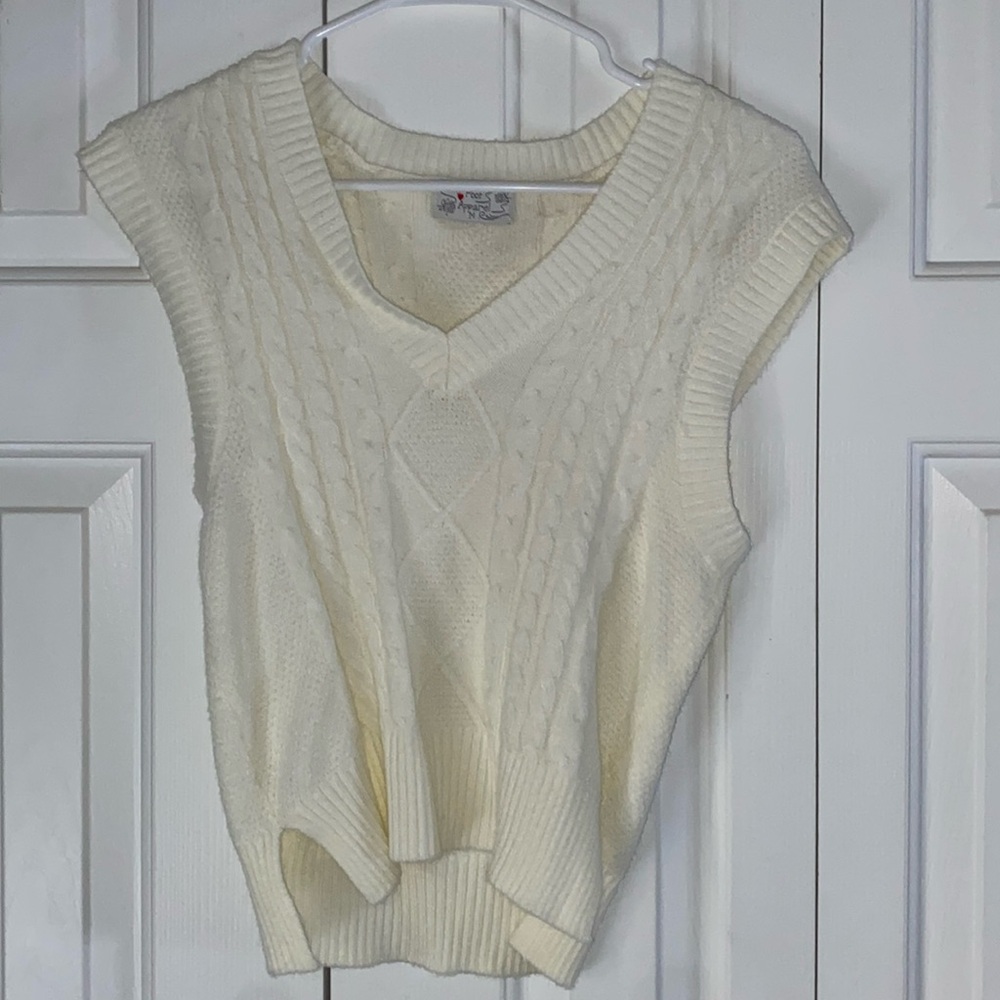 NWOT white sweater top